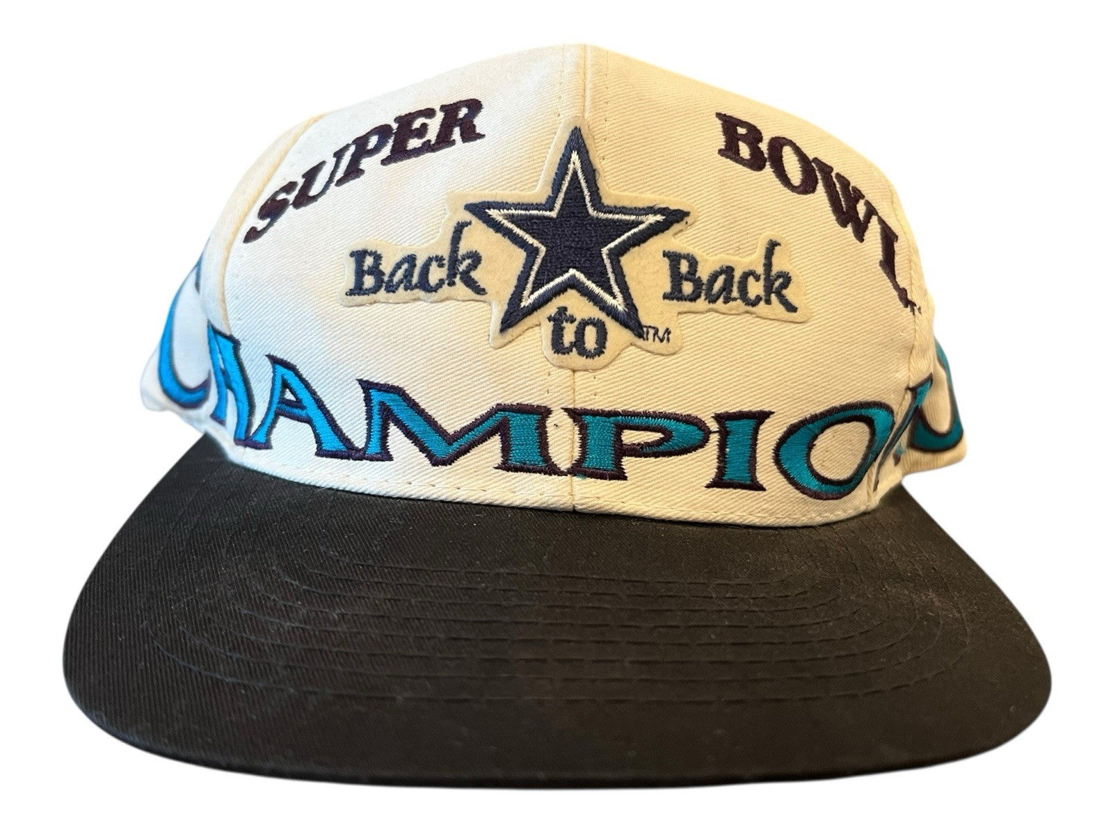 Vintage Dallas Cowboys Super Bowl XXVIII Logo 7 Adult Cap Hat Snapback