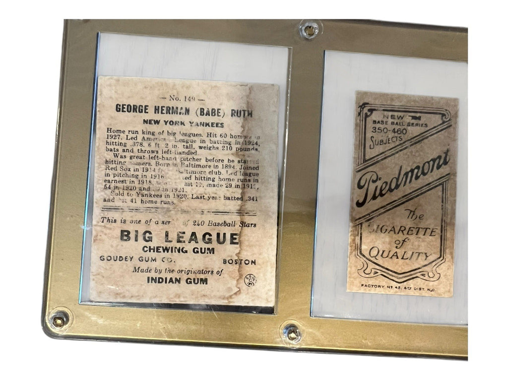 1933 Goudey Babe Ruth Type IV Baseball Card, Ted Williams & T206 Series TY Cobb