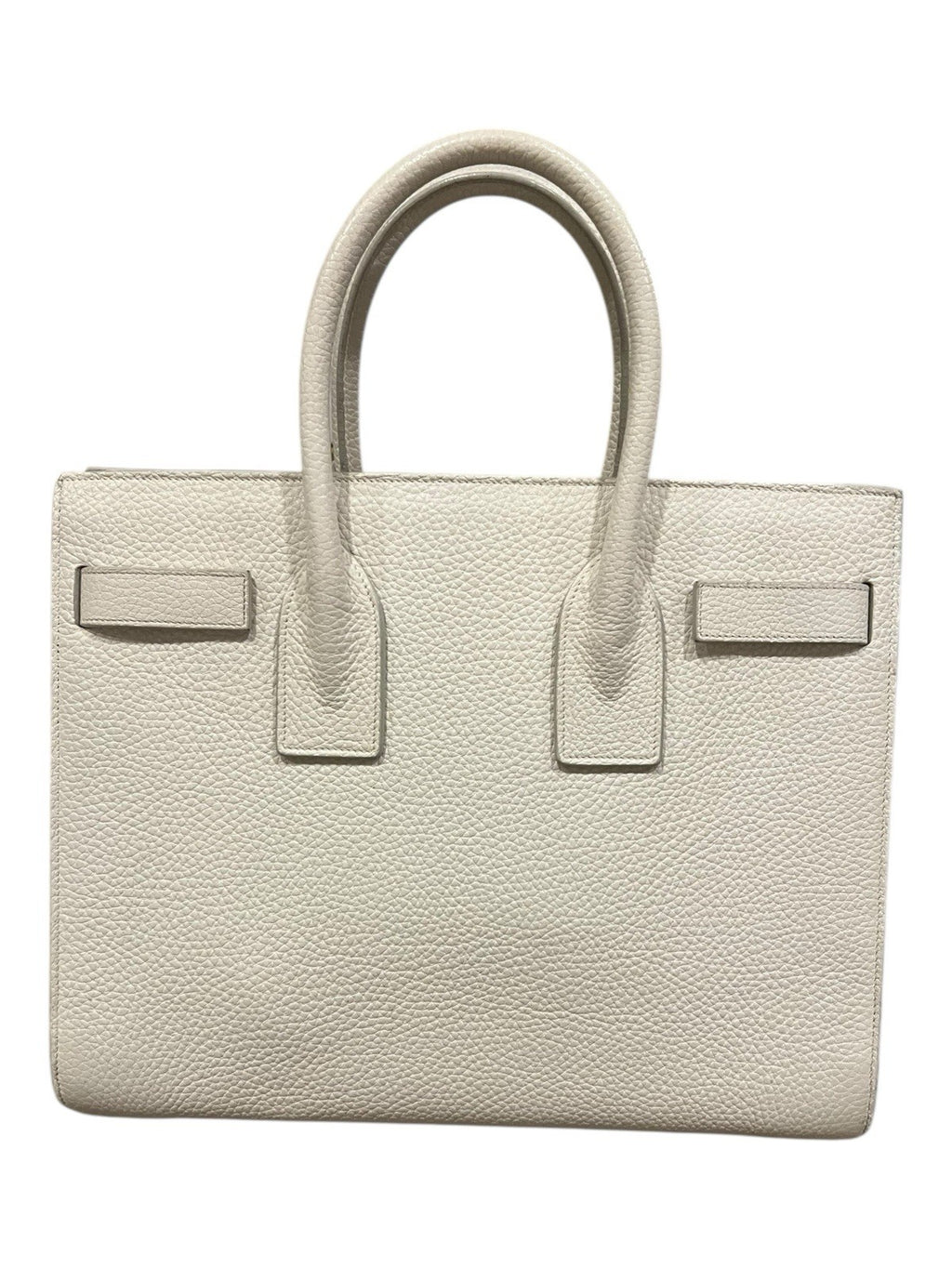Saint Laurent Sac de Jour Shoulder Bag One Size Beige Leather