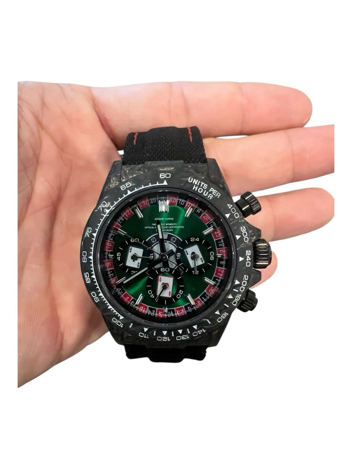 Velocirex Roulette Ace carbon fiber watch 