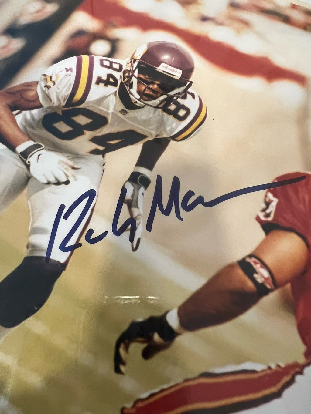 Randy Moss Signed with COA Minnesota Vikings PhotoFile All Star Collections NFL