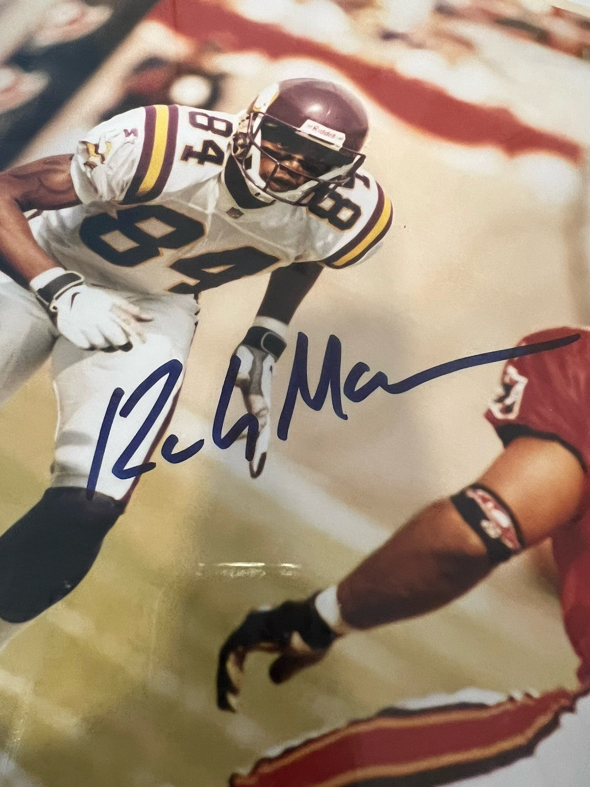 Randy Moss Signed with COA Minnesota Vikings PhotoFile All Star Collections NFL
