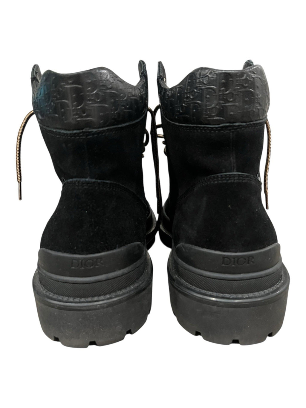 Christian Dior Explorer Ankle Boots In Black Nubuck Leather Size 41 US 10