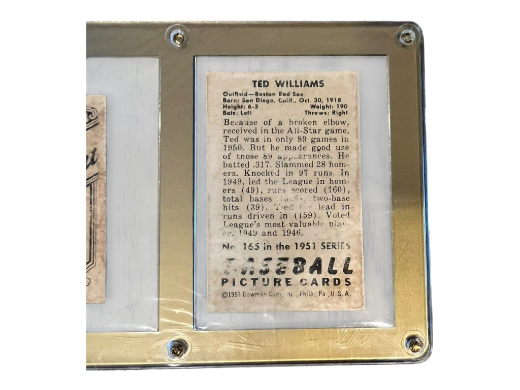 1933 Goudey Babe Ruth Type IV Baseball Card, Ted Williams & T206 Series TY Cobb