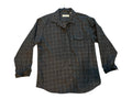 Tommy Bahama Shacket Jacket Men's Size  XL Brown Plaid Button Up Shirt Pockets