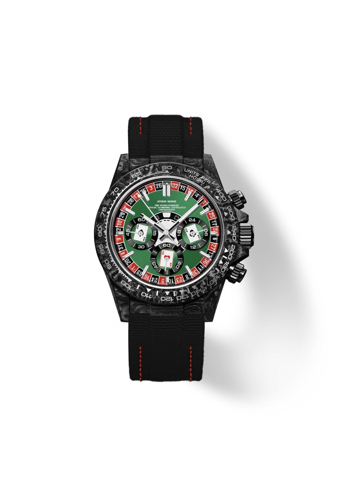 Velocirex Roulette Ace carbon fiber watch 