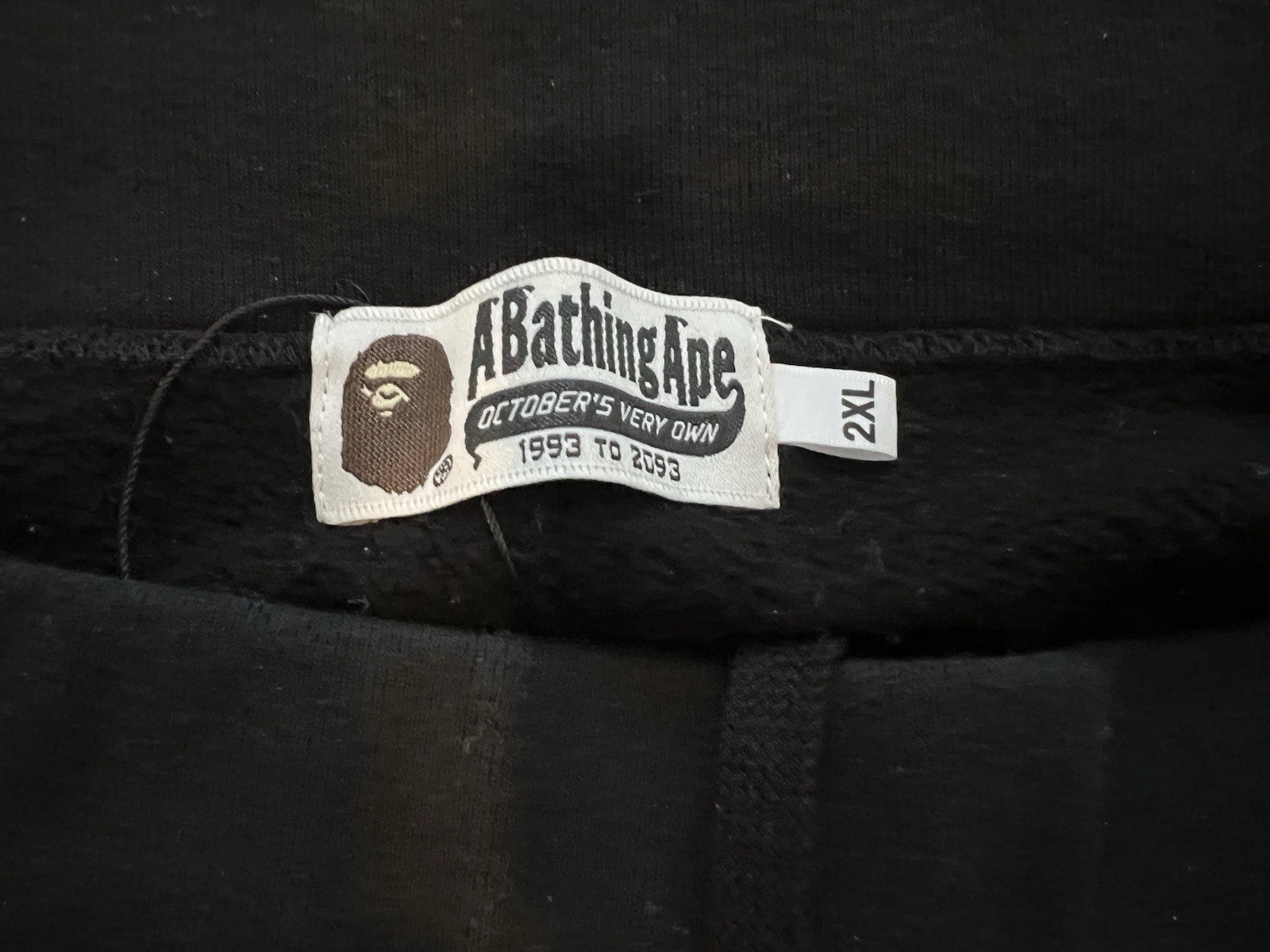BAPE x OVO Slim Fit Pants 'Black' Size 2XL