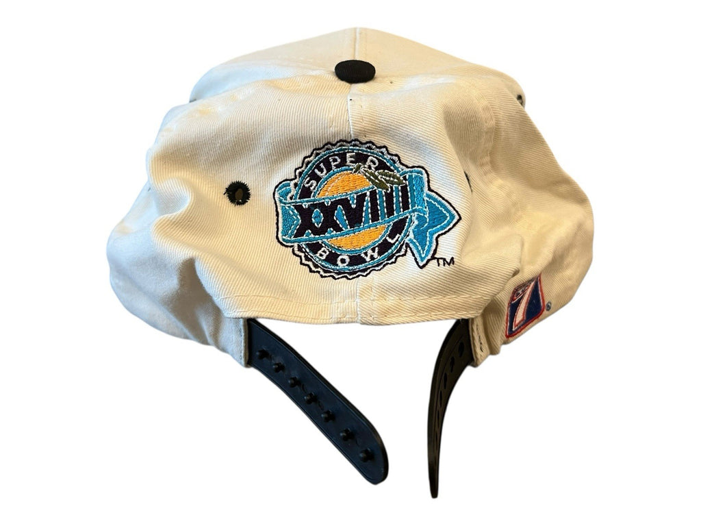Vintage Dallas Cowboys Super Bowl XXVIII Logo 7 Adult Cap Hat Snapback