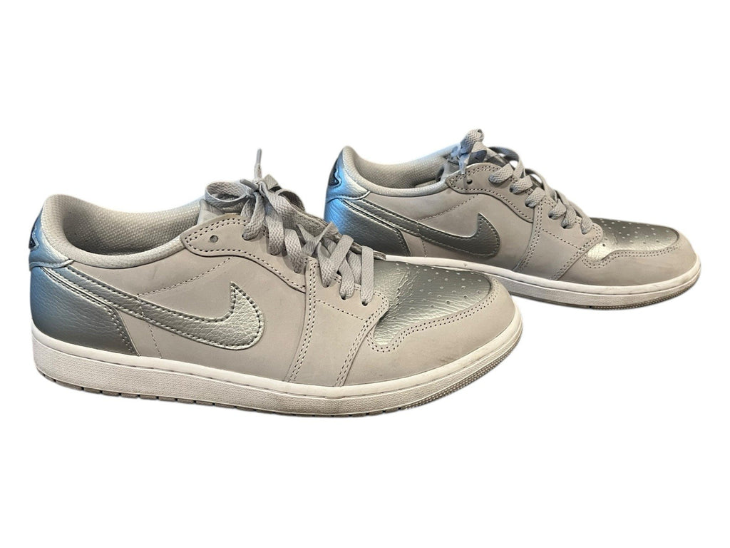 Nike Jordan One Low Og Metallic Silver Size 10.5 Men's Sneakers CZ0790-002
