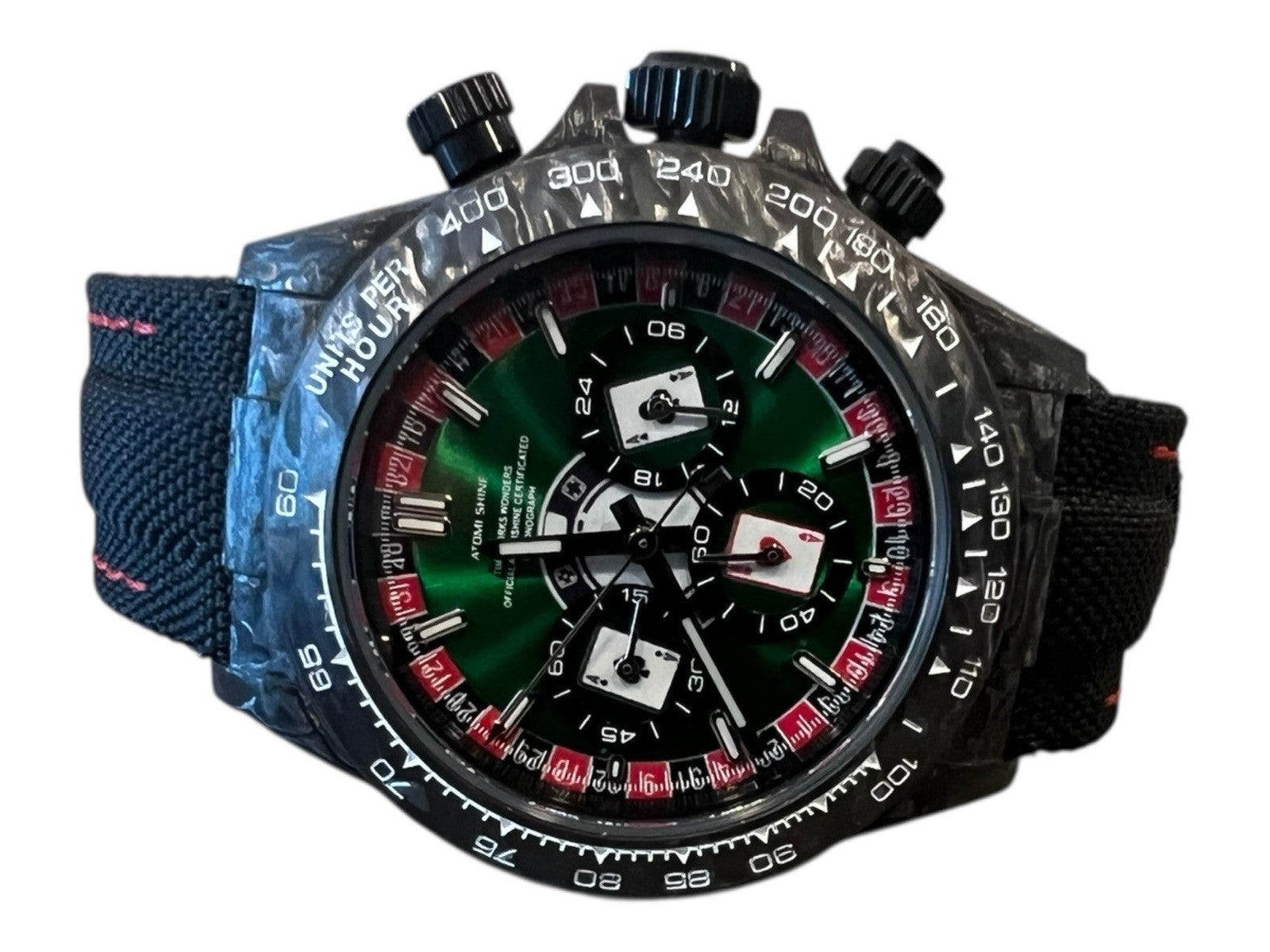 Velocirex Roulette Ace carbon fiber watch 