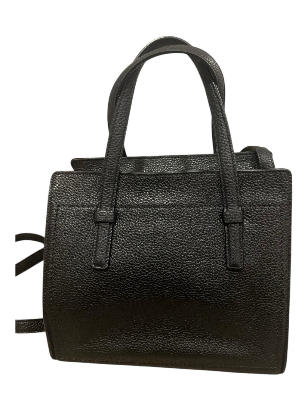 Salvatore Ferragamo Leather Top Handle Bag Black