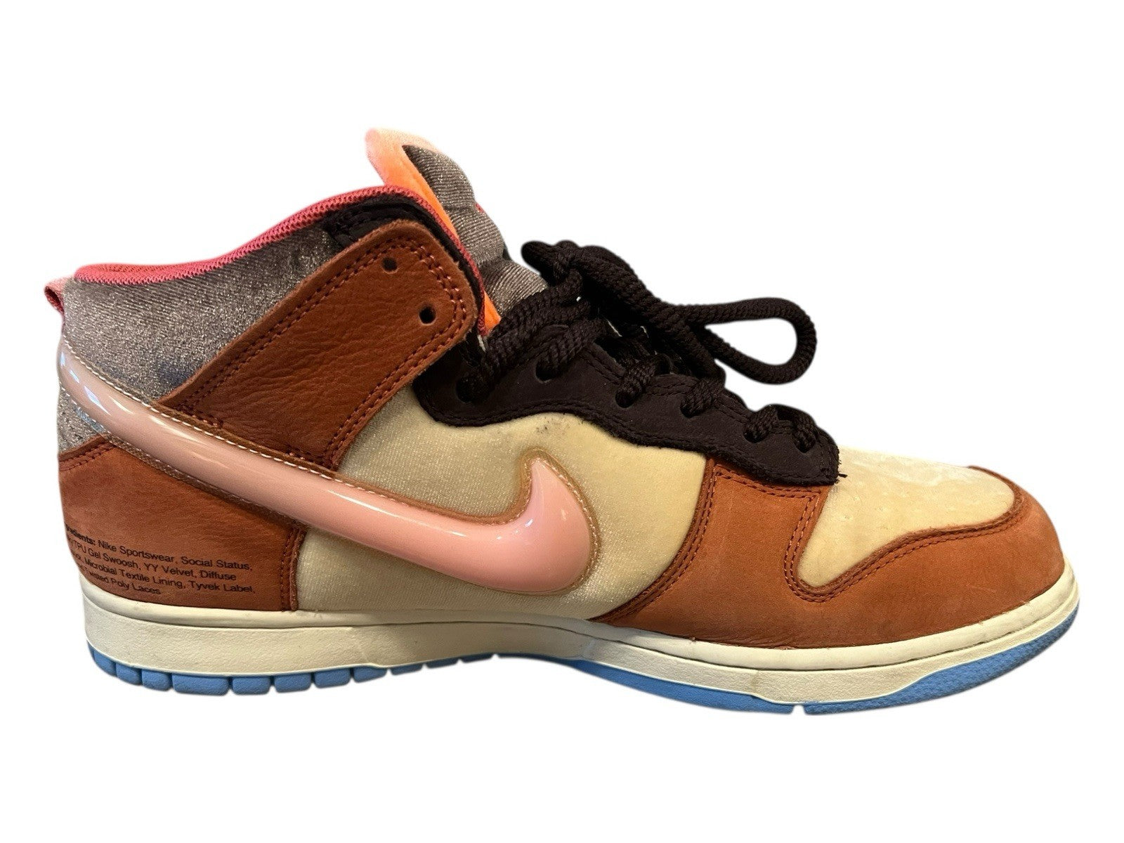 Nike Dunk Mid Chocolate Milk Size 10.5 DJ1173-700