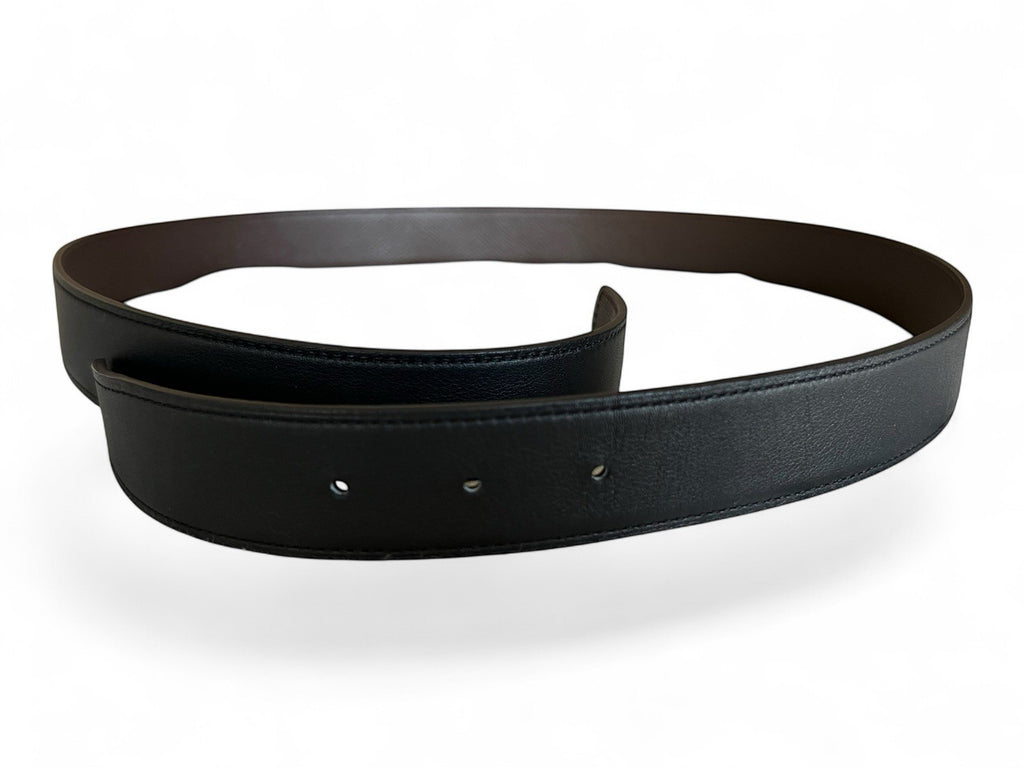 Hermès Reversible Belt Strap Size 85 Black / Brown Leather Authentic
