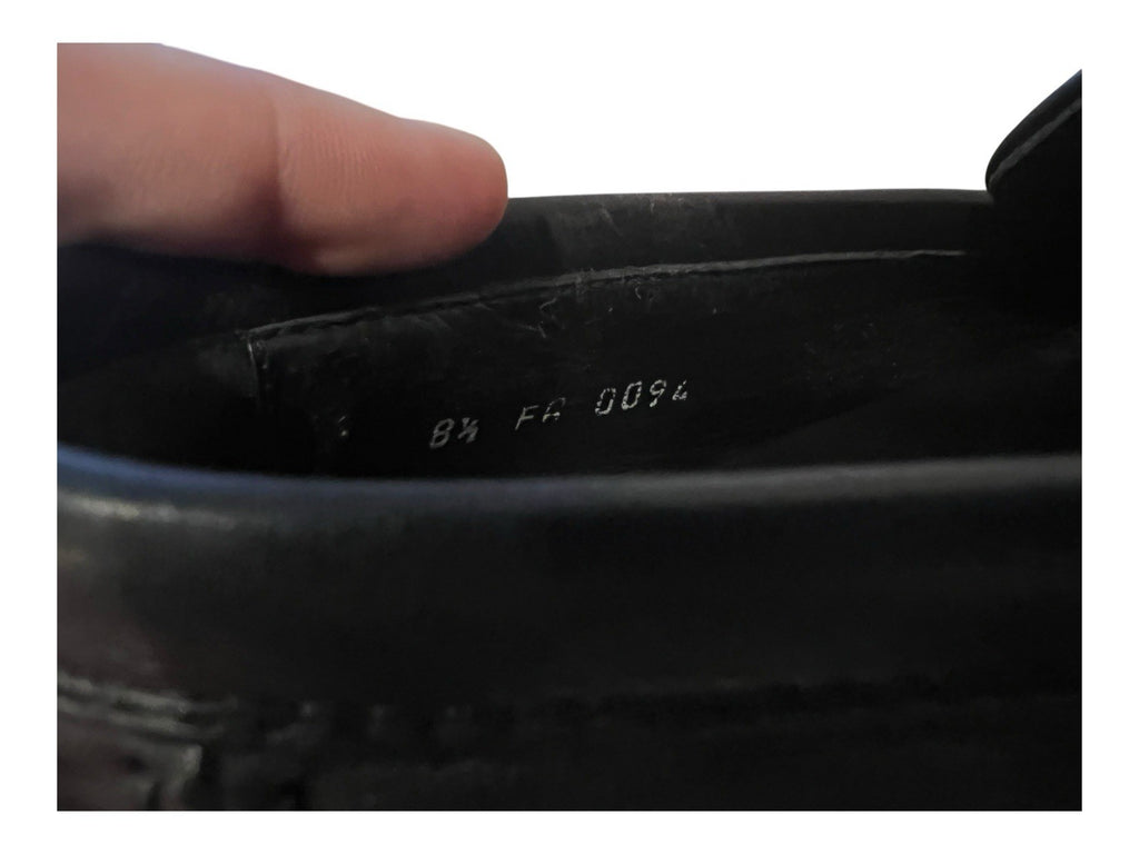 Louis Vuitton Damier Men’s Loafers Size 8.5 Black Leather