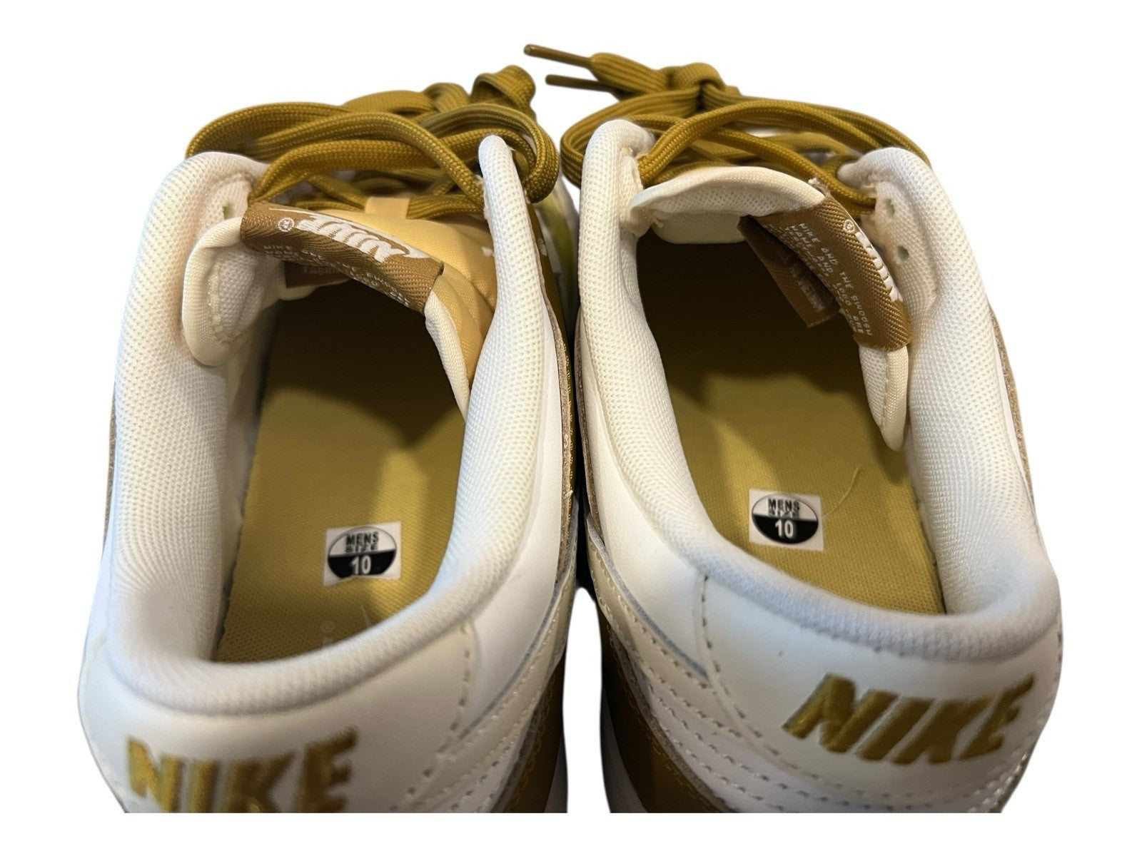 Nike Dunk Low Retro Bronzine/Coconut Milk Gold, Size 10, FZ4042-716