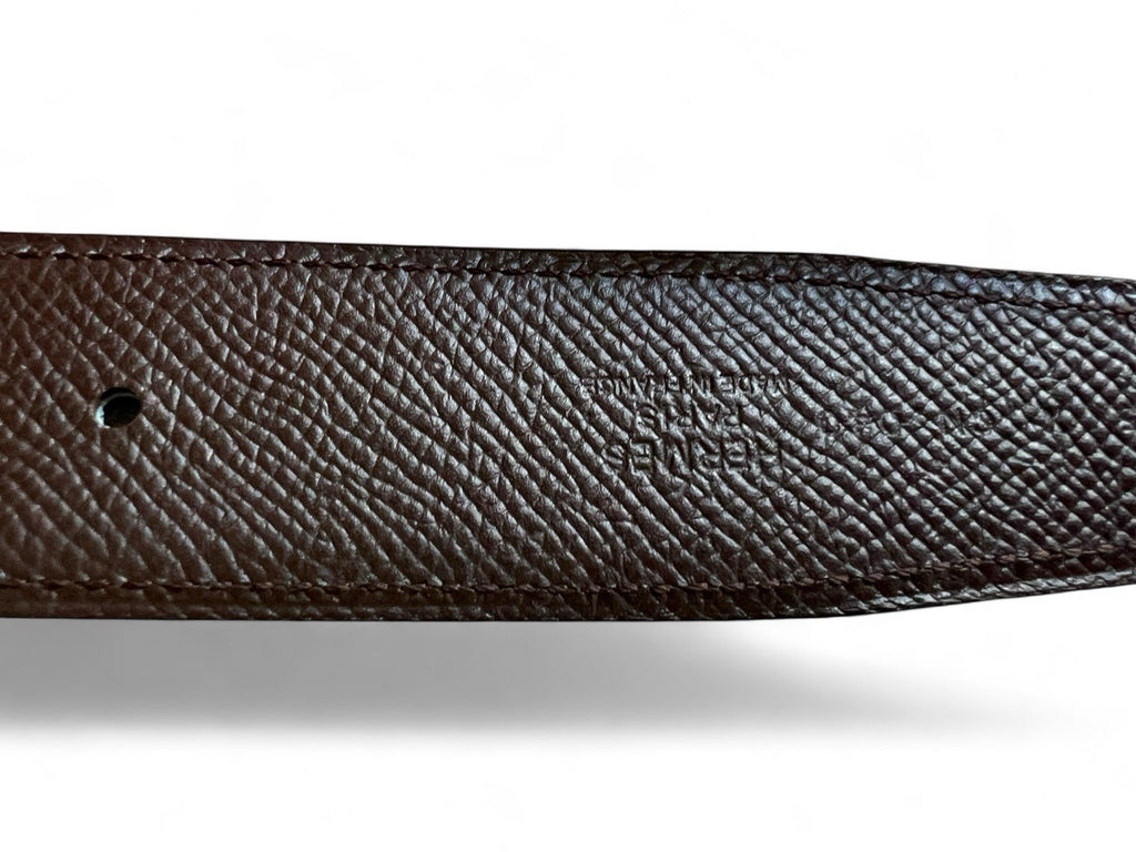 Hermès Reversible Belt Strap Size 85 Black / Brown Leather Authentic