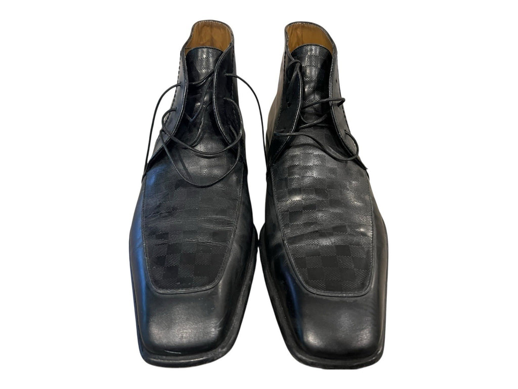 Louis Vuitton Chelsea Black Damier Boot Size 9