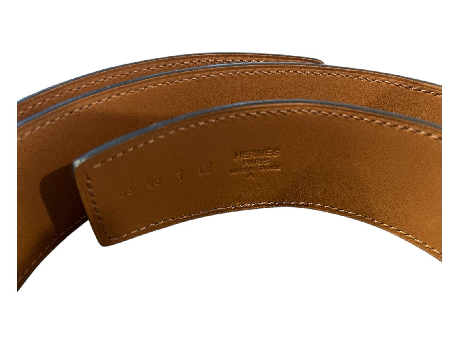 Hermes Brown Croc Belt No Buckle Size 90