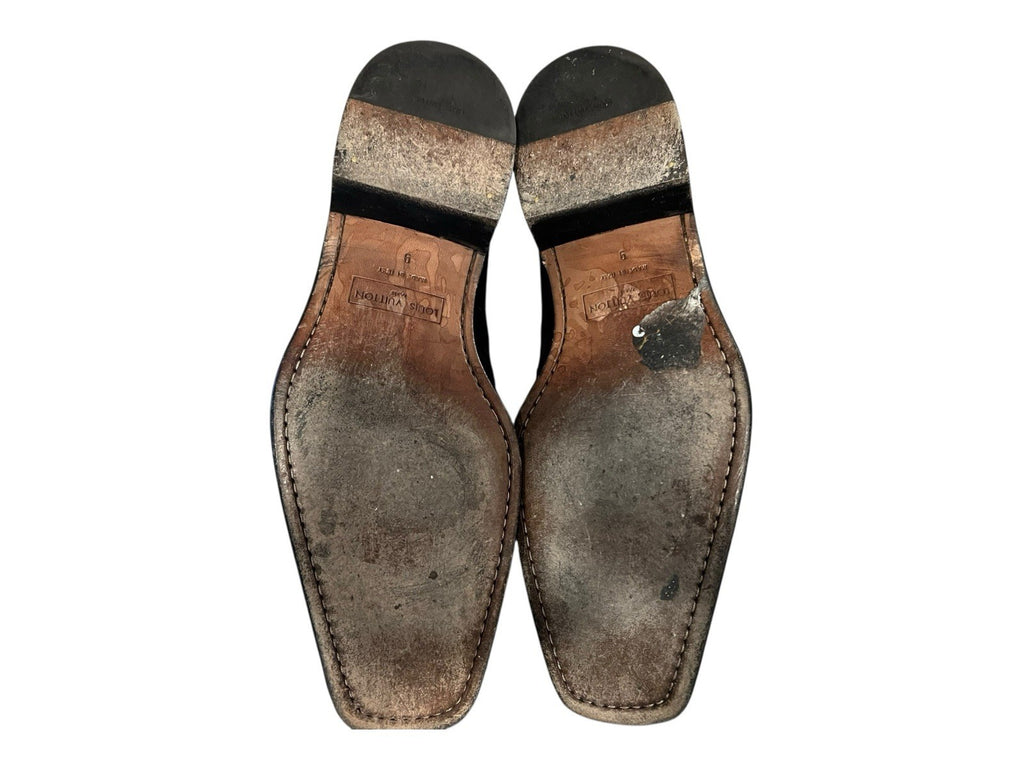 Louis Vuitton Chelsea Black Damier Boot Size 9