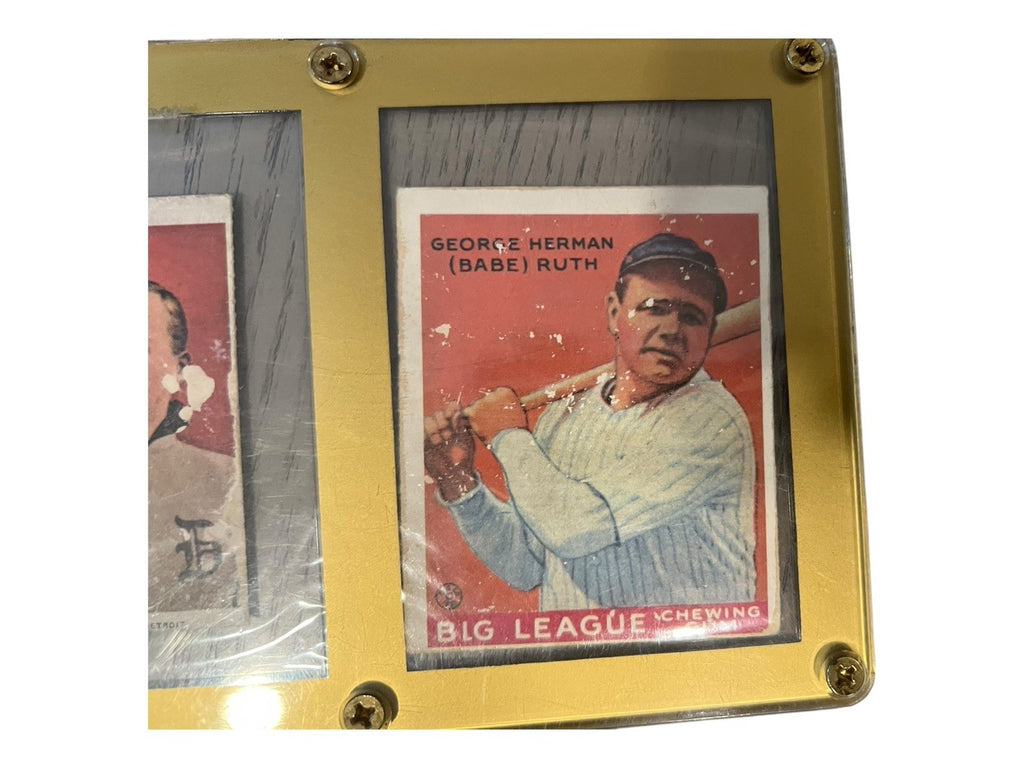 1933 Goudey Babe Ruth Type IV Baseball Card, Ted Williams & T206 Series TY Cobb