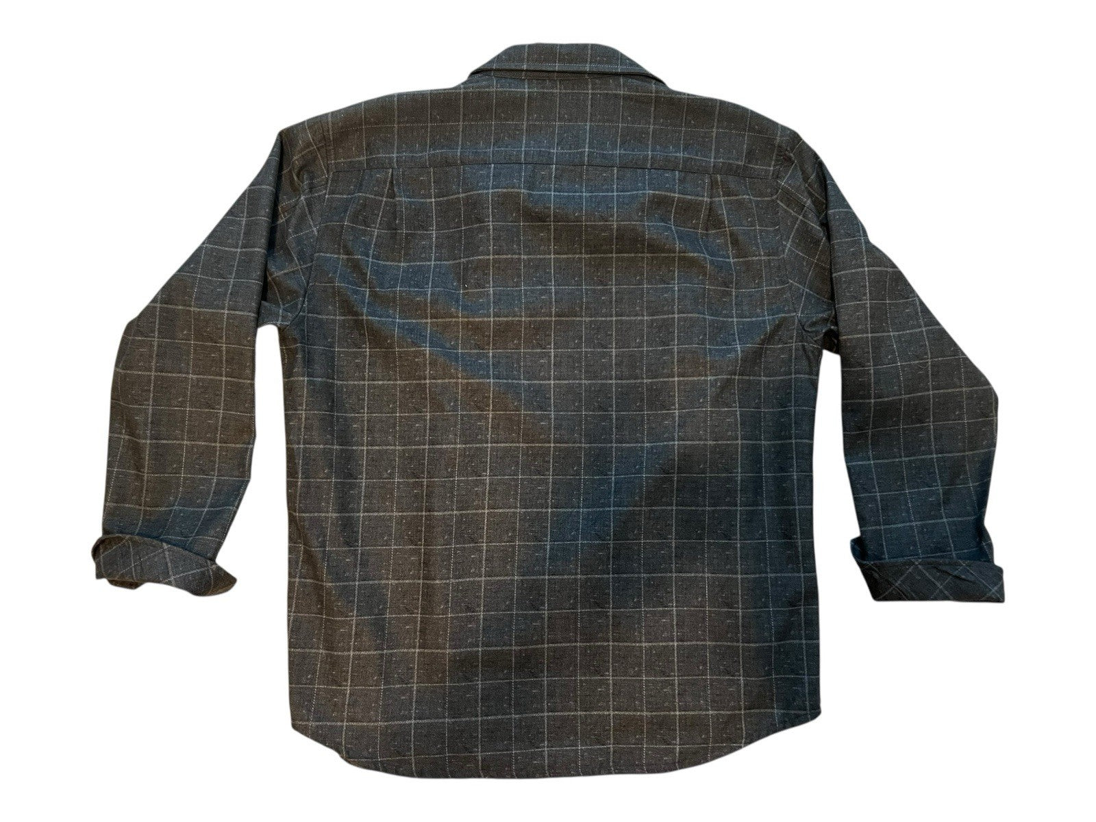 Tommy Bahama Shacket Jacket Men's Size  XL Brown Plaid Button Up Shirt Pockets