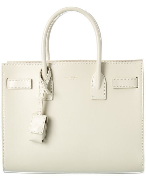 Saint Laurent Sac de Jour Shoulder Bag One Size Beige Leather